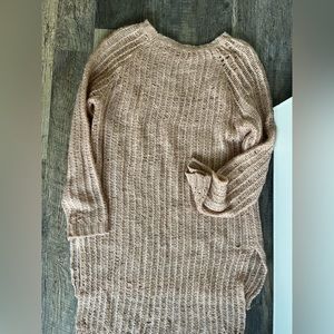Long sweater, size small, real color more blush,